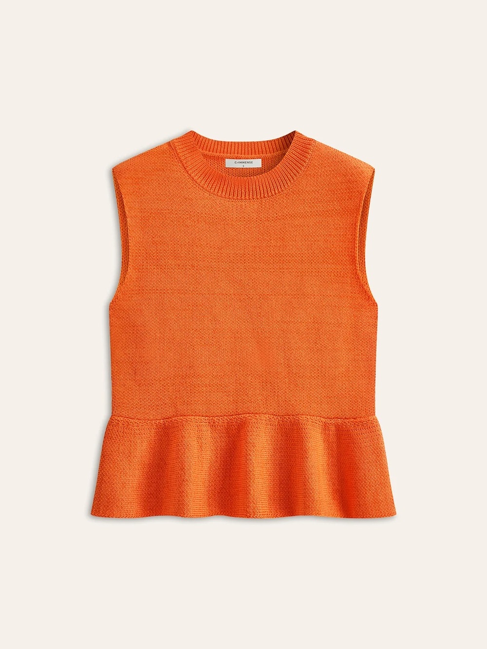 COMMENSE Sleeveless Ruffle Hem Sweater Vest - size Medium